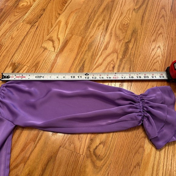 👗Ramy Brook Murphy off shoulder purple top shirt size S - Picture 4 of 17